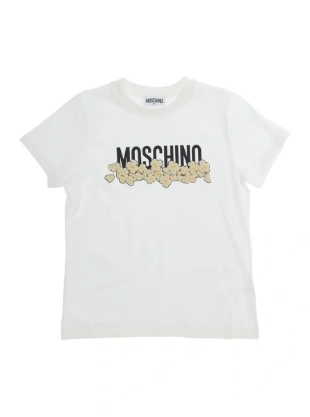 Tricou MoschinoS alb din bumbac