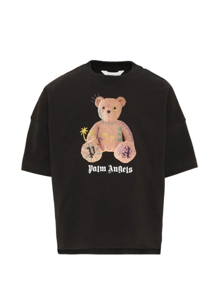 Tricou Palm Angels negru din bumbac