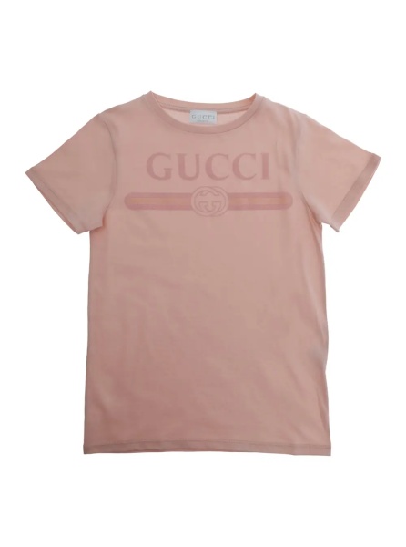 Tricou Pink T-Shirt with Front Logo in Cotton Boy