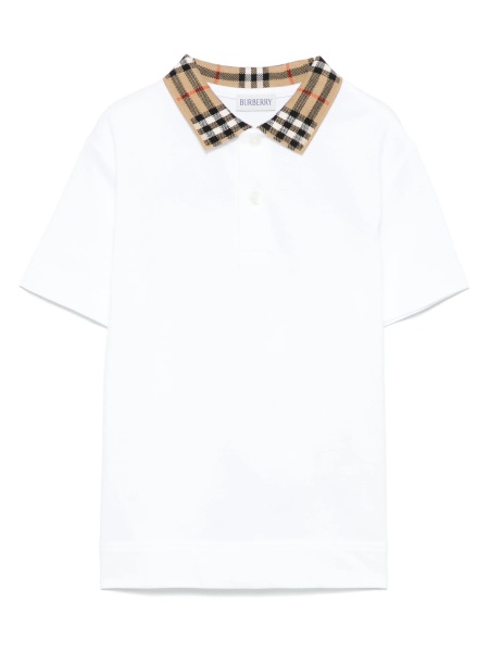 Tricou Polo Burberry alb