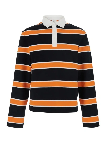 Tricou polo Céline portocaliu din bumbac