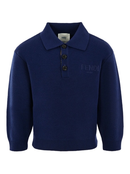 Tricou Polo Fendi albastru
