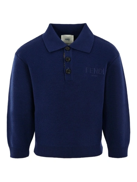 Tricou Polo Fendi albastru