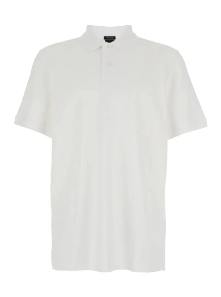 Tricou polo Hugo Boss alb din bumbac