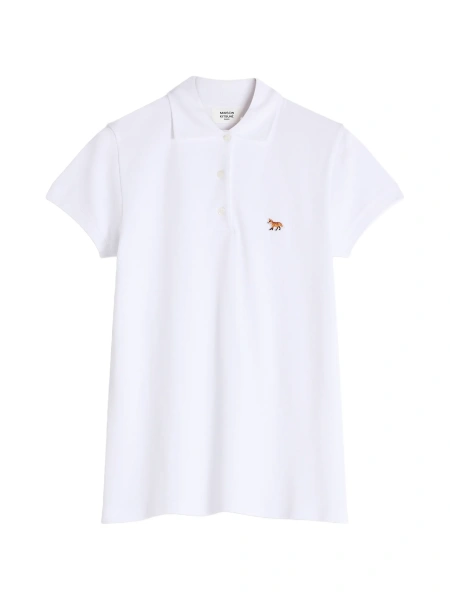 Tricou Polo MAISON KITSUNÉ alb