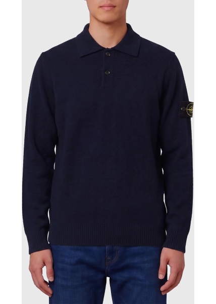 Tricou Polo Navy Rws Virgin Wool Polo Shirt