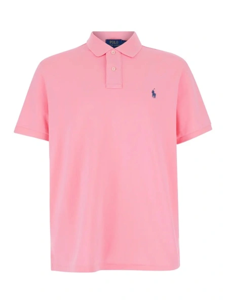 Tricou polo Ralph Lauren 'Polo' roz din bumbac