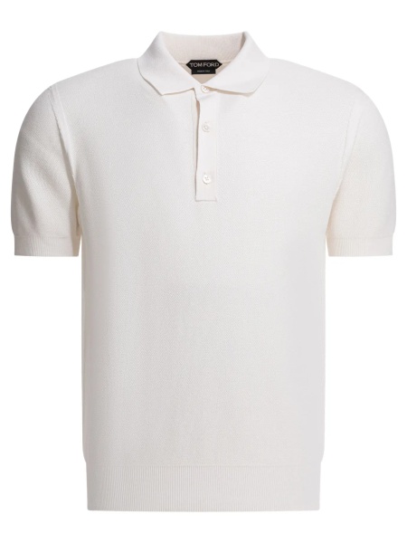 Tricou Polo Silk and cotton pique polo shirt