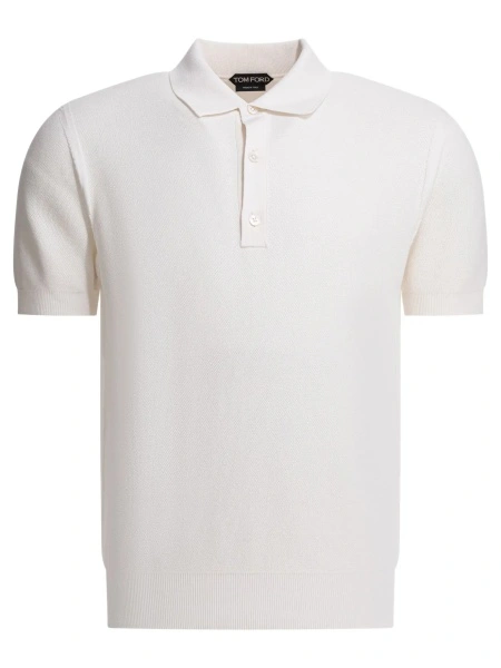Tricou Polo Silk and cotton pique polo shirt