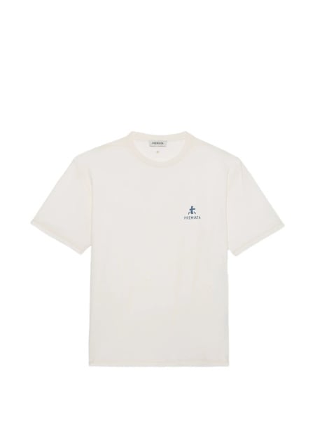 Tricou Premiata alb din bumbac