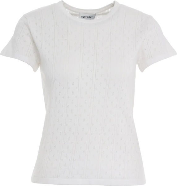 Tricou T-shirt 'Pointelle'