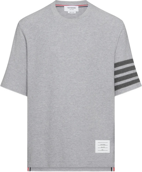 Tricou Textured cotton piqué T-shirt