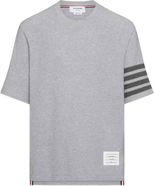 Tricou Textured cotton piqué T-shirt