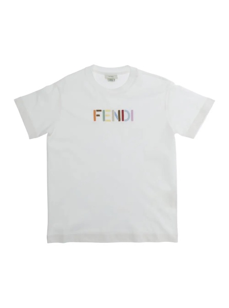 Tricou White T-shirt with round neckline and short sleeves in Cotton Boy