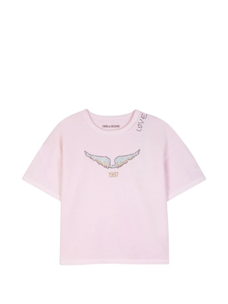 Tricou Zadig & Voltaire roz din bumbac