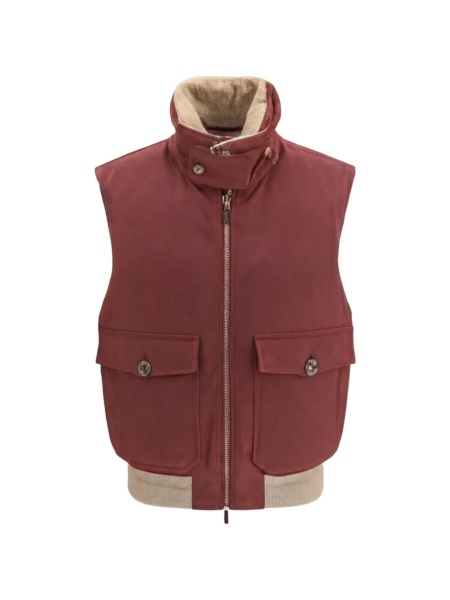 Vesta Brunello Cucinelli rosie din lana