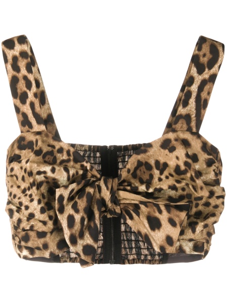 Vesta Dolce & Gabbana Leopard neutra din bumbac