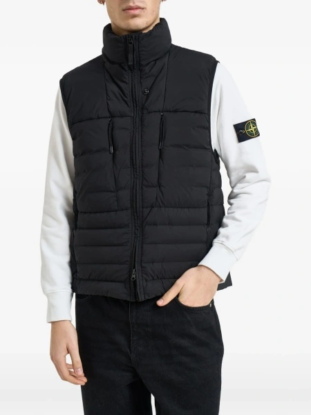 Vesta Stone Island neagra din poliamida si elastan