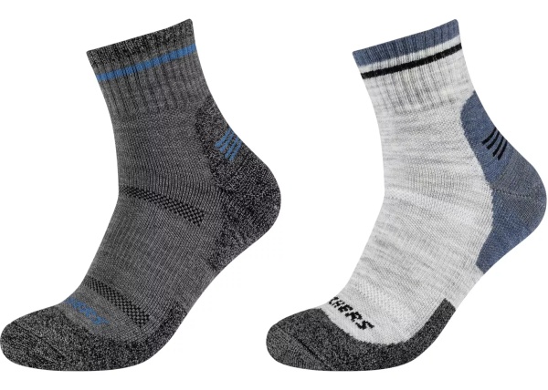 2PPK Men Trail Wool Quarter Socks