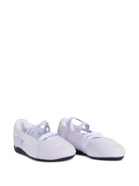 Balerini Puma Kids violet din piele intoarsa