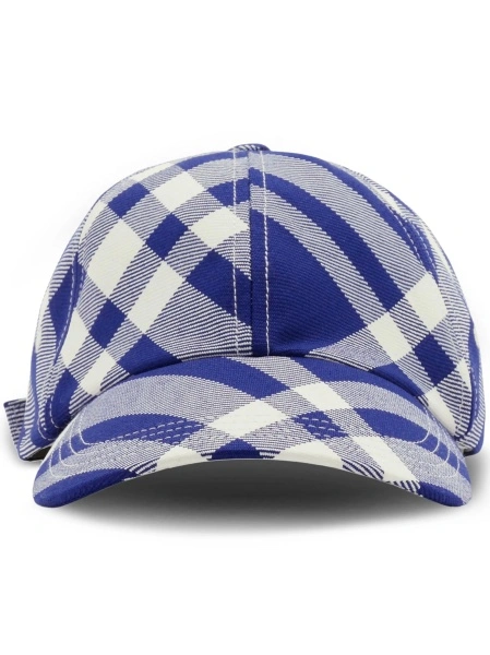 Basca Burberry albastra din polyester si lana