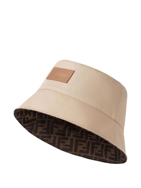 Basca Fendi maro din bumbac