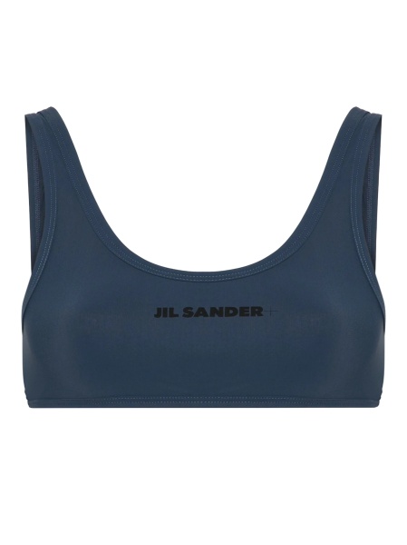 Bikini Jil Sander albastri din elastan si poliamida