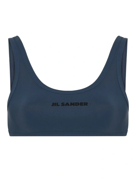 Bikini Jil Sander albastri din elastan si poliamida