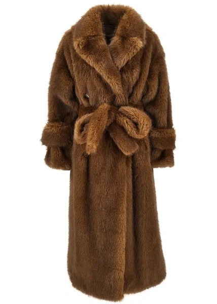 Blana BB Couture maro din blana ecologica 'Farrah'