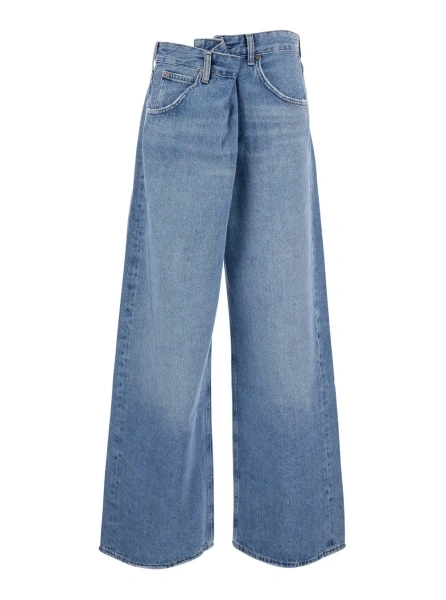 Blugi AGOLDE albastri din denim