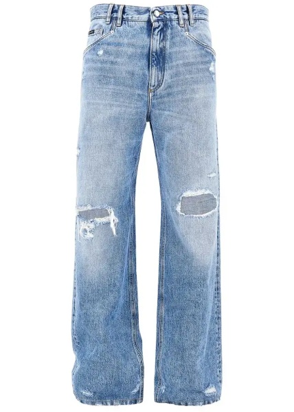 Blugi Distressed denim Over pants