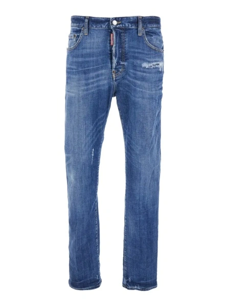 Blugi DSQUARED2 albastri din denim
