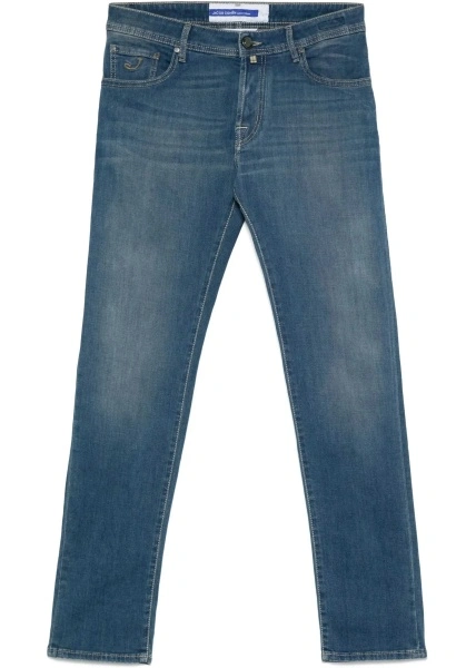 Blugi Jacob Cohen Medium Blue Cotton Denim Jeans*