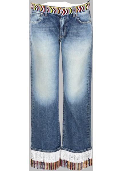 Blugi Jeans Con Decorazione Di Perline