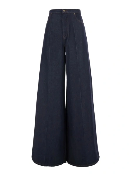 Blugi Max Mara albastri din denim