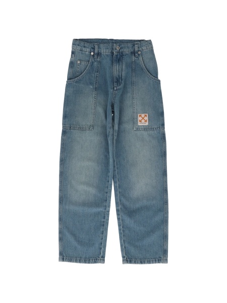 Blugi Off-White albastri