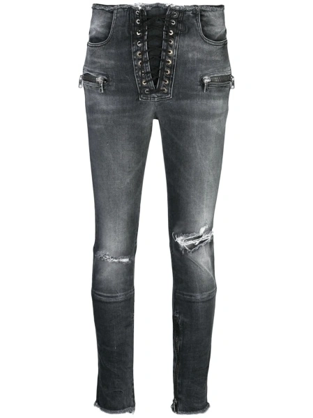 Blugi Skinny Unravel negri