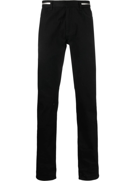 Blugi slim fit Givenchy negri din spandex/elastan si bumbac