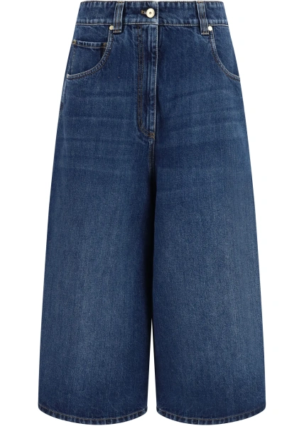 Blugi Wide-leg Denim Jeans