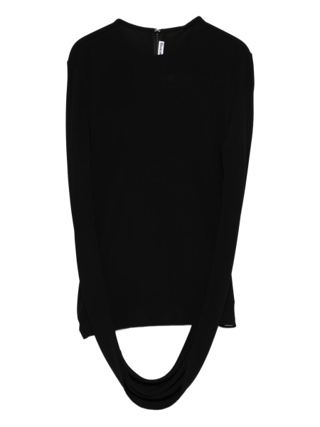 Bluza Alexander Wang neagra din vascoza si elastan