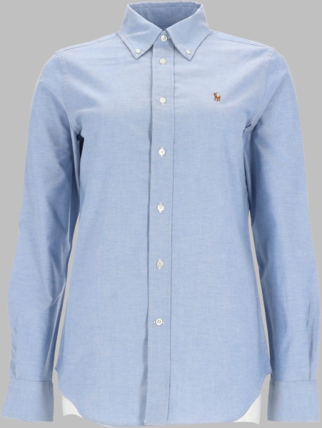 Bluza Camicia In Cotone Con Logo