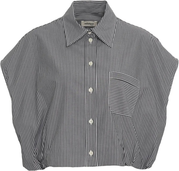 Bluza Cropped striped blouse