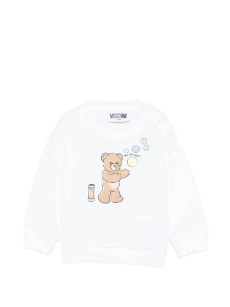 Bluza de trening Moschino alba