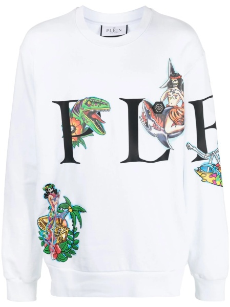 Bluza de trening Philipp Plein alba
