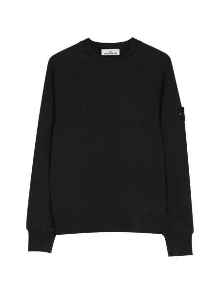 Bluza de trening Stone Island neagra din bumbac