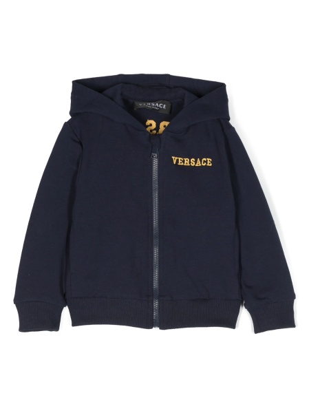 Bluza de trening Versace albastra din spandex/elastan si bumbac