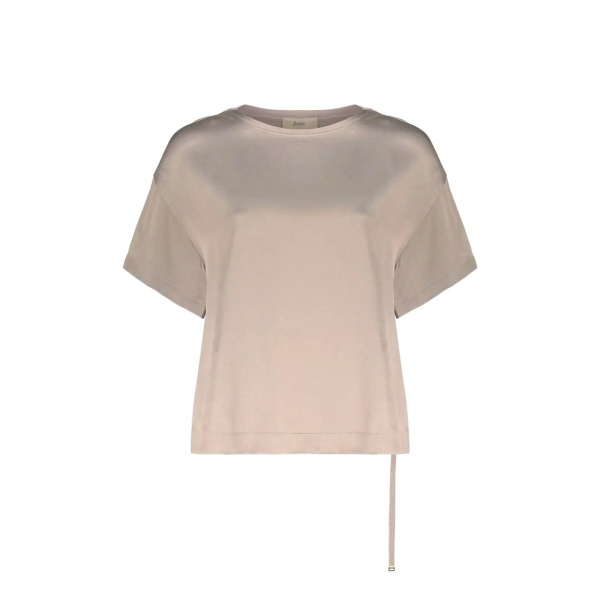 Bluza Herno asymmetric short-sleeve blouse