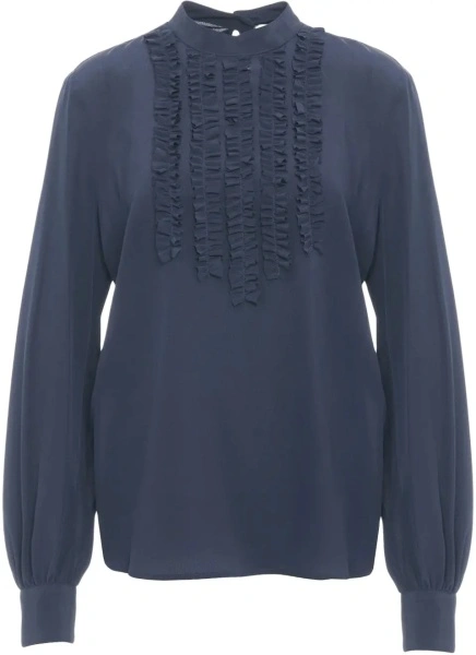 Bluza Himon's albastra din matase