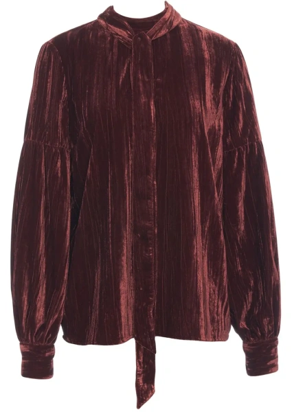 Bluza Himon's rosie din catifea