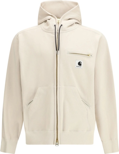 Bluza trening Cotton jersey Hoodie by Sacai + Carhartt WIP